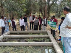 कृषकों कोडेयरी एवं जैविक कृषि फार्म का अवलोकन कराया गया