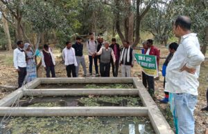 कृषकों कोडेयरी एवं जैविक कृषि फार्म का अवलोकन कराया गया