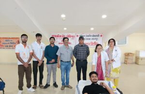 ट्रिपल आई टी में आयोजित शिविर में 87 यूनिट रक्त का संग्रह.