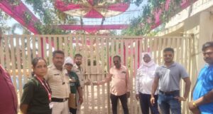 अनधिकृत मैरिज गार्डनों पर निगम की सख्त कार्रवाई जारी दिव्यांचल मैरिज गार्डन में की गई तालाबंदी