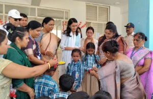 सांदीपनि विद्यालय छपरा मोहनी मेंशाला प्रवेश उत्सव संपन्न